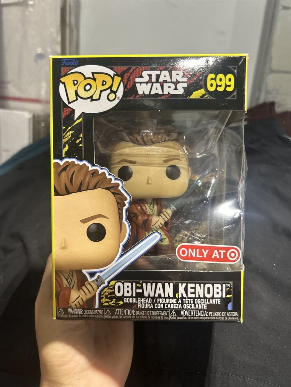 Funko Pop Action Figure %699 Star Wars Episode 1 Obi-Wan Kenobi 2125E1D Damage B